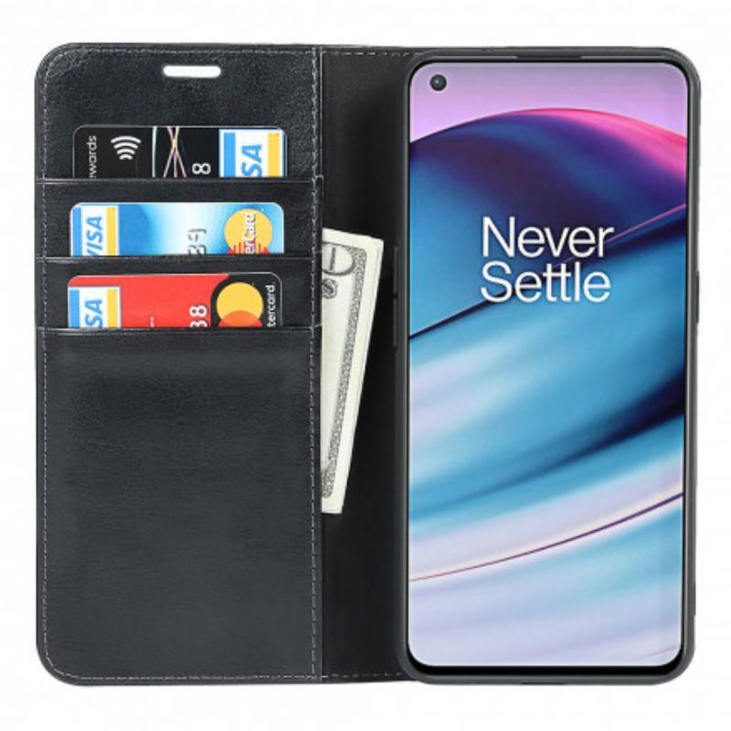 Flip Cover OnePlus Nord CE 5G Cuir Véritable