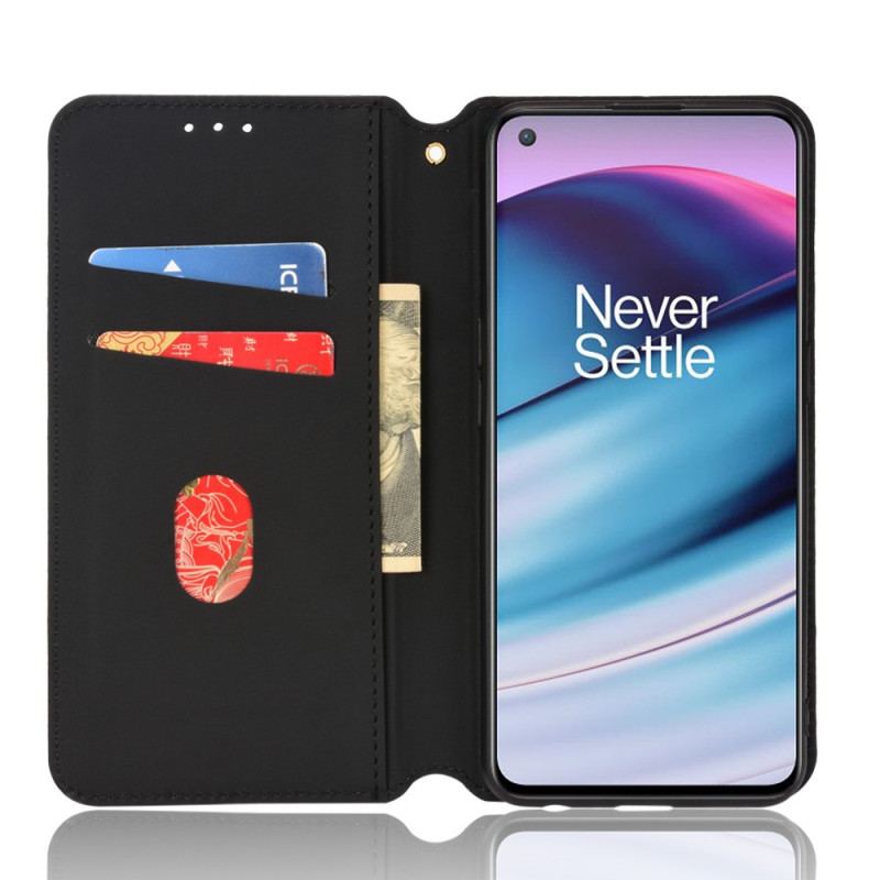 Flip Cover OnePlus Nord CE 5G Effet Cuir Diamant