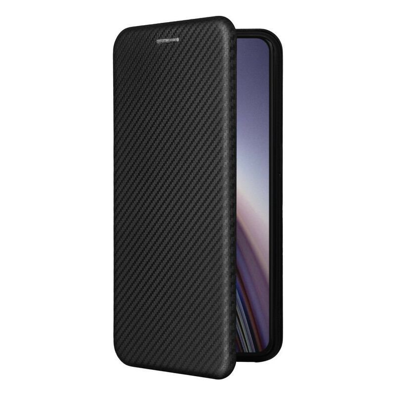 Flip Cover OnePlus Nord CE 5G Silicone Carbone Coloré