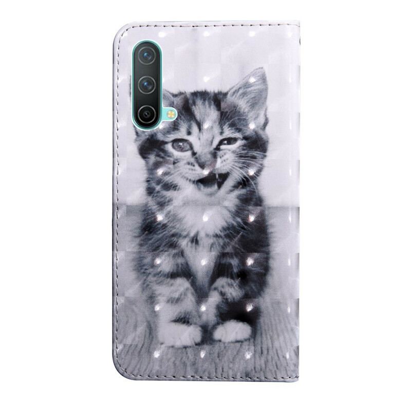 Housse OnePlus Nord CE 5G Chat Noir et Blanc