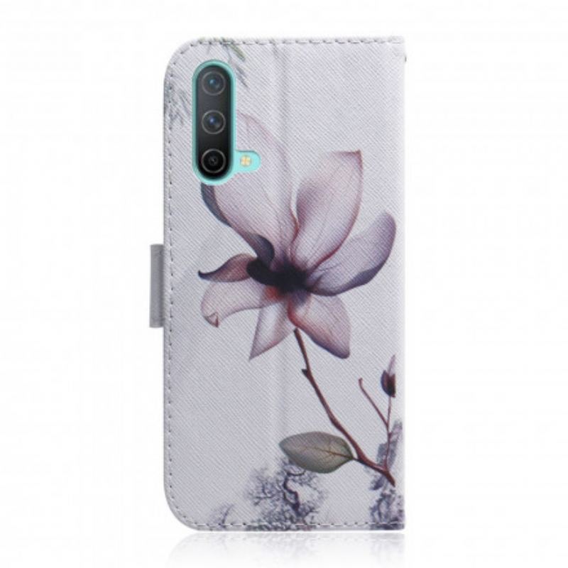 Housse OnePlus Nord CE 5G Fleur Vieux Rose