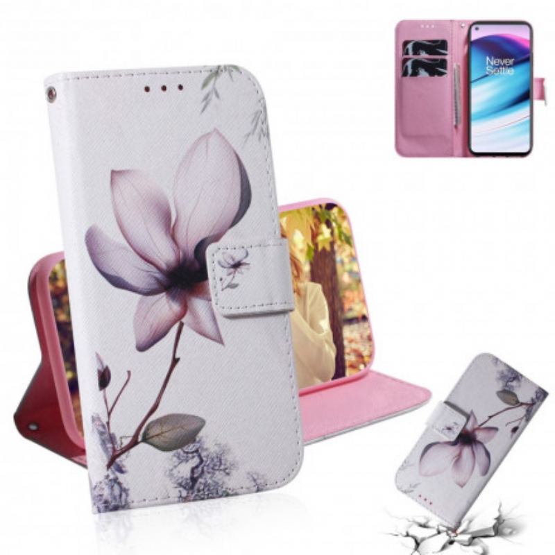 Housse OnePlus Nord CE 5G Fleur Vieux Rose