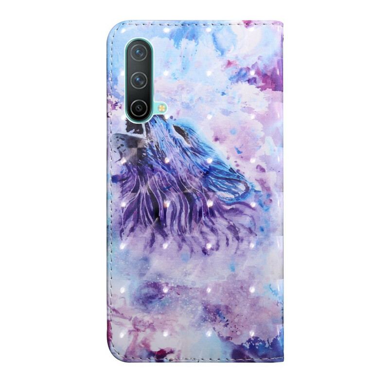 Housse OnePlus Nord CE 5G Loup Aquarelle