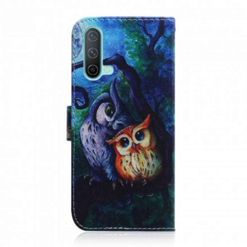 Housse OnePlus Nord CE 5G Peinture de Hiboux