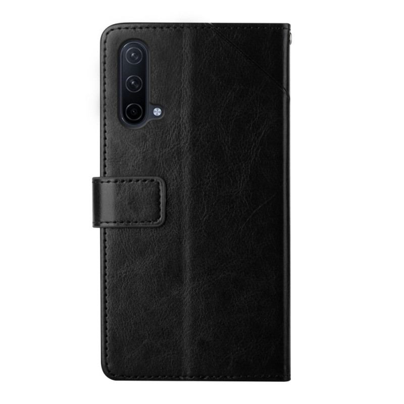 Housse OnePlus Nord CE 5G Style Cuir Géo Y Design