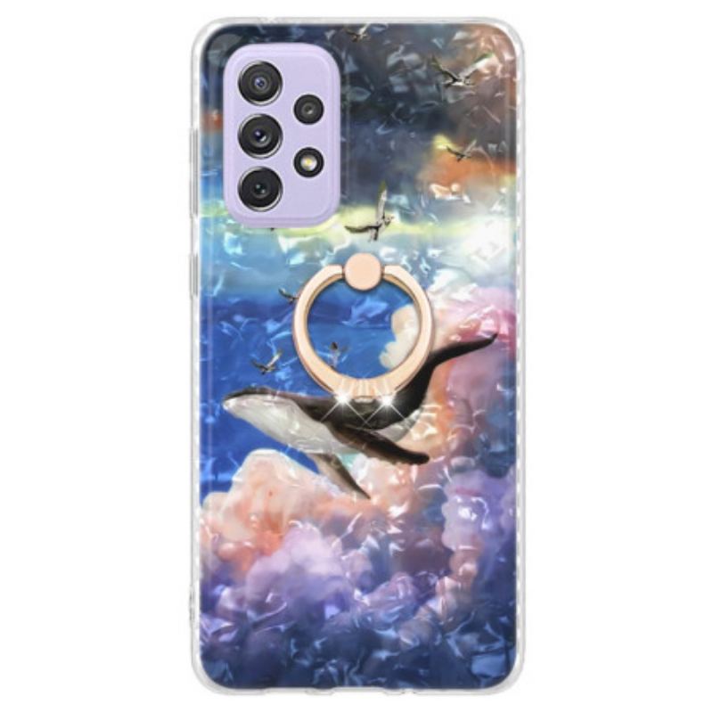 Coque Samsung Galaxy A23 5G Baleine avec Anneau-Support