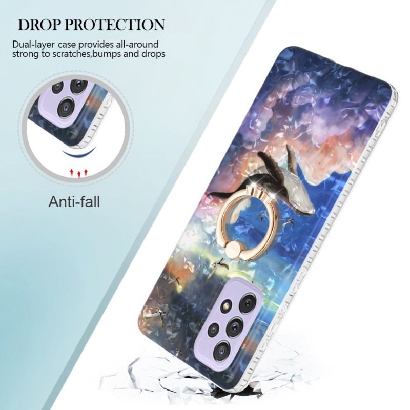 Coque Samsung Galaxy A23 5G Baleine avec Anneau-Support