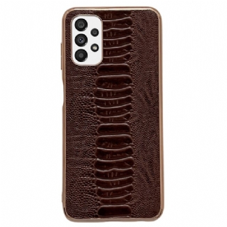 Coque Samsung Galaxy A23 5G Cuir Véritable Style Crocodile