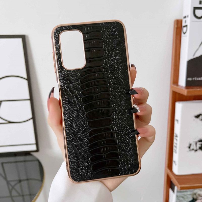 Coque Samsung Galaxy A23 5G Cuir Véritable Style Crocodile