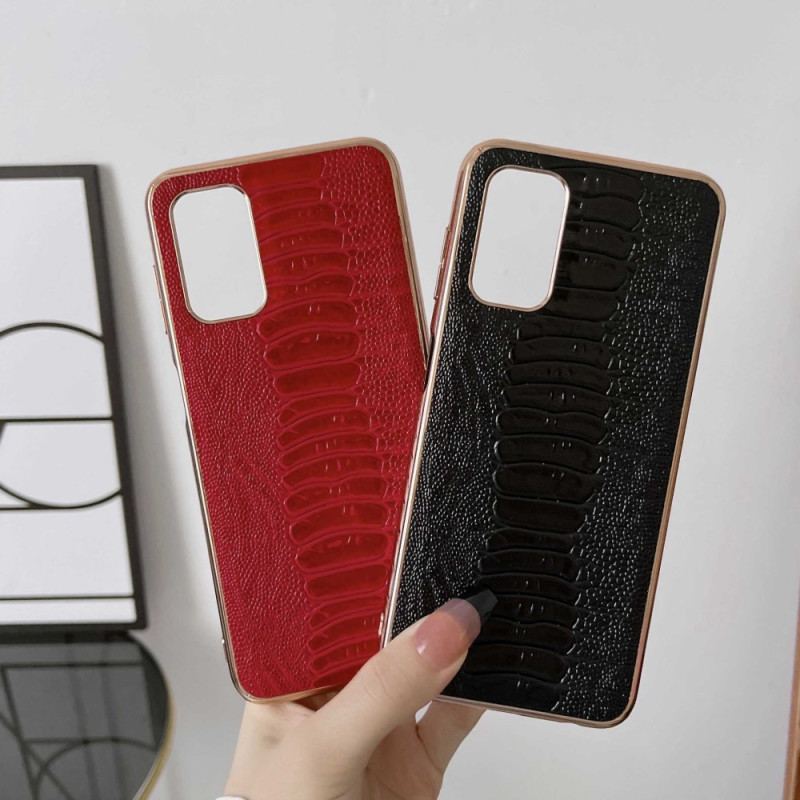 Coque Samsung Galaxy A23 5G Cuir Véritable Style Crocodile