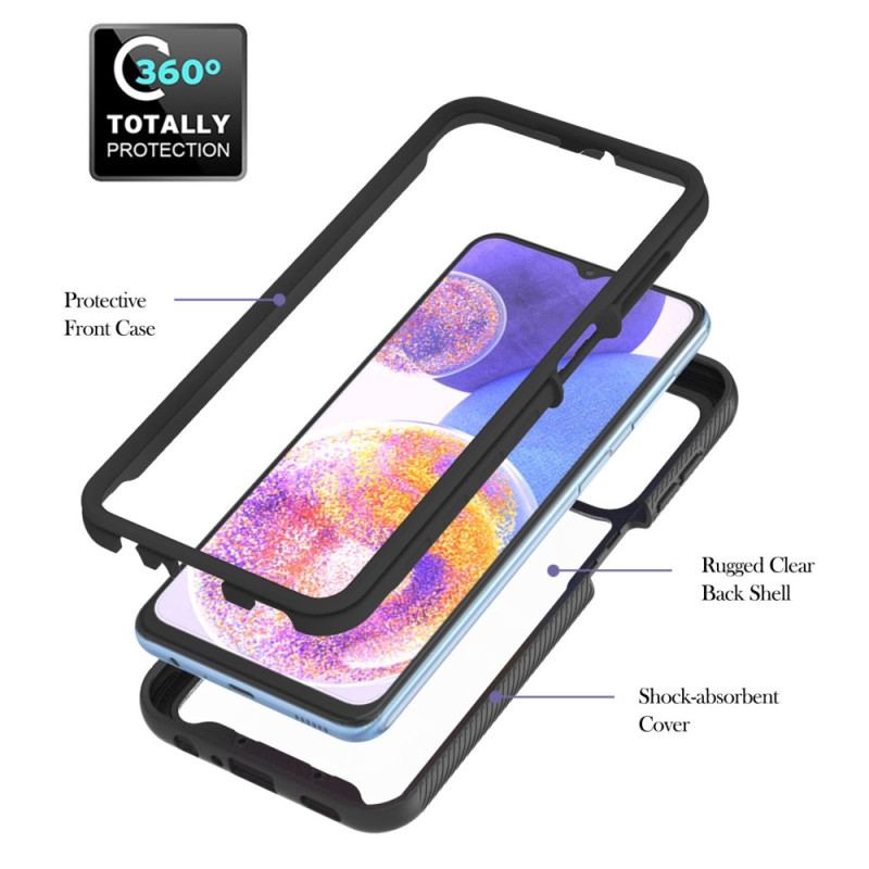 Coque Samsung Galaxy A23 5G Transparente avec Anneau-Support