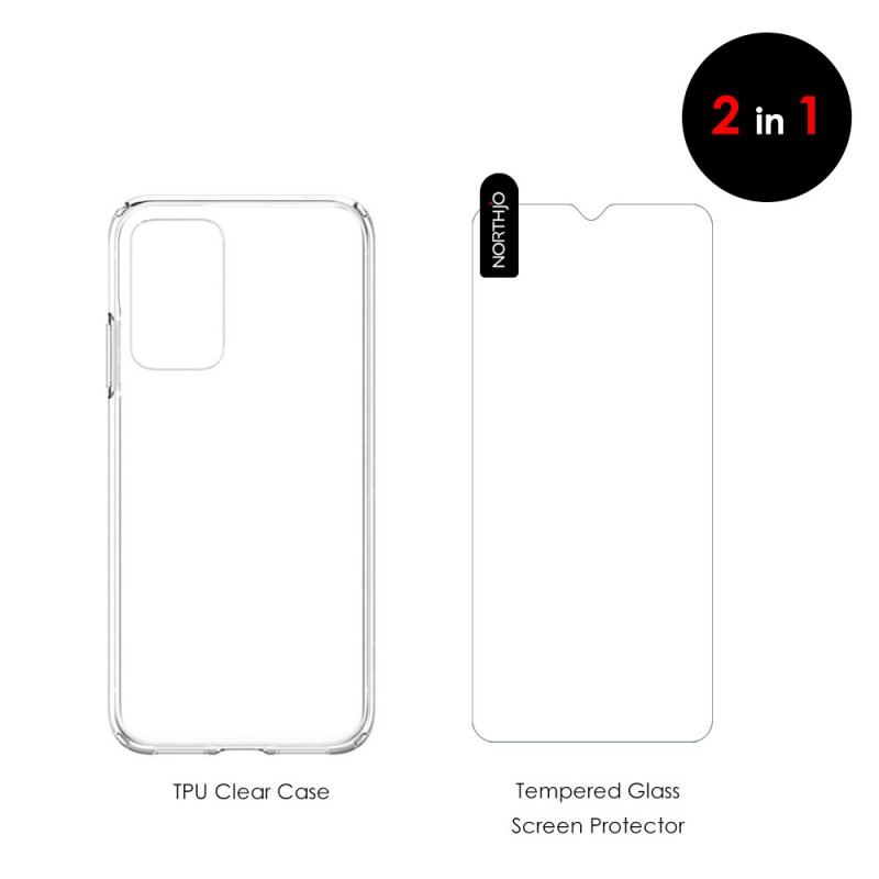 Coque Samsung Galaxy A23 5G Transparente avec Protecteur Écran