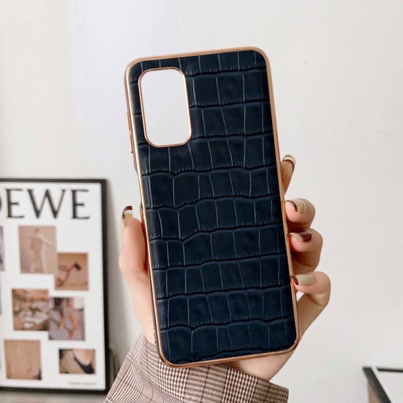 Coque Samsung Galaxy A23 5G Véritable Cuir Style Crocodile