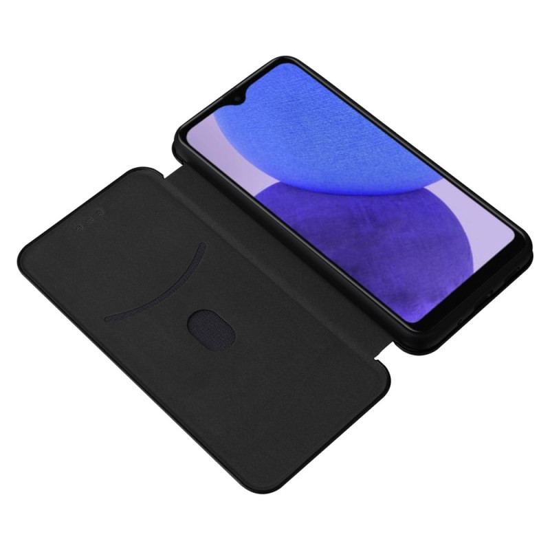 Flip Cover Samsung Galaxy A23 5G Fibre Carbone Colorée