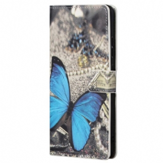 Housse Samsung Galaxy A23 5G Papillon Bleu