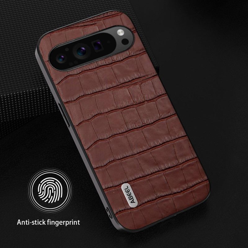 Coque Google Pixel 9 Pro XL Cuir Effet Crocodile ABEEL