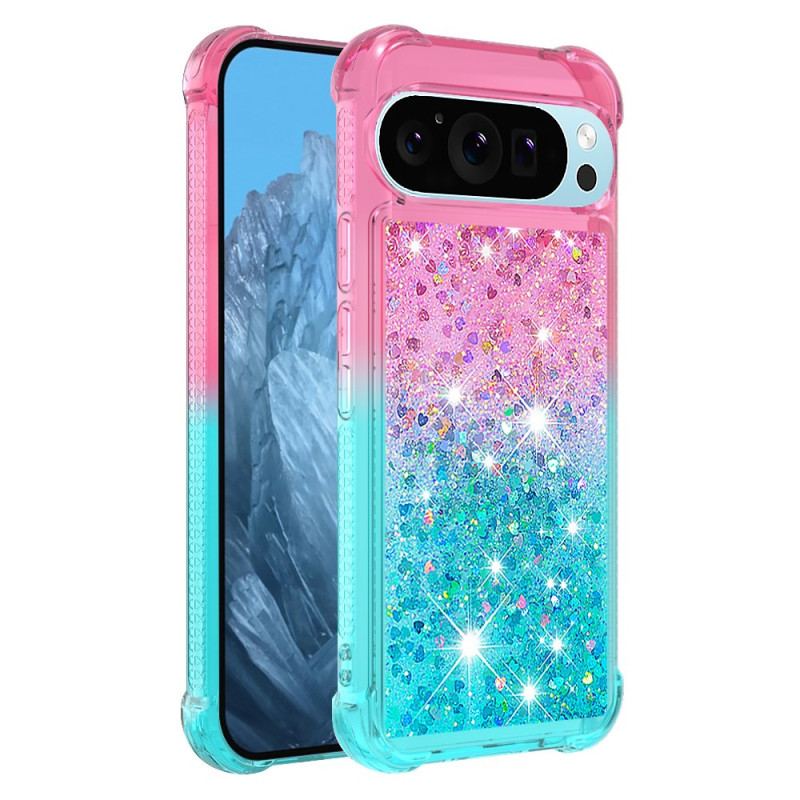 Coque Google Pixel 9 Pro XL Dégradé Paillettes