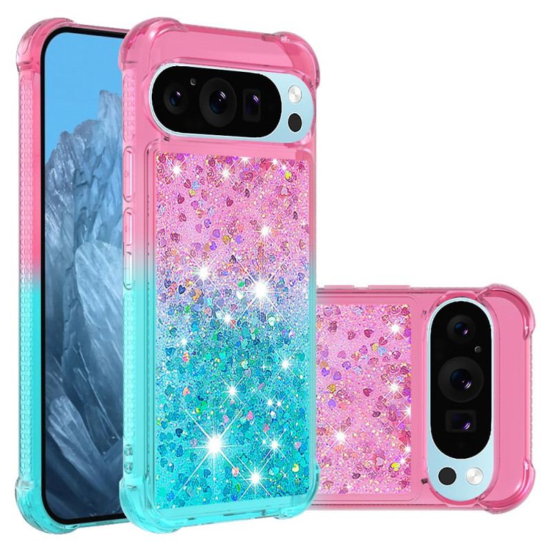 Coque Google Pixel 9 Pro XL Dégradé Paillettes