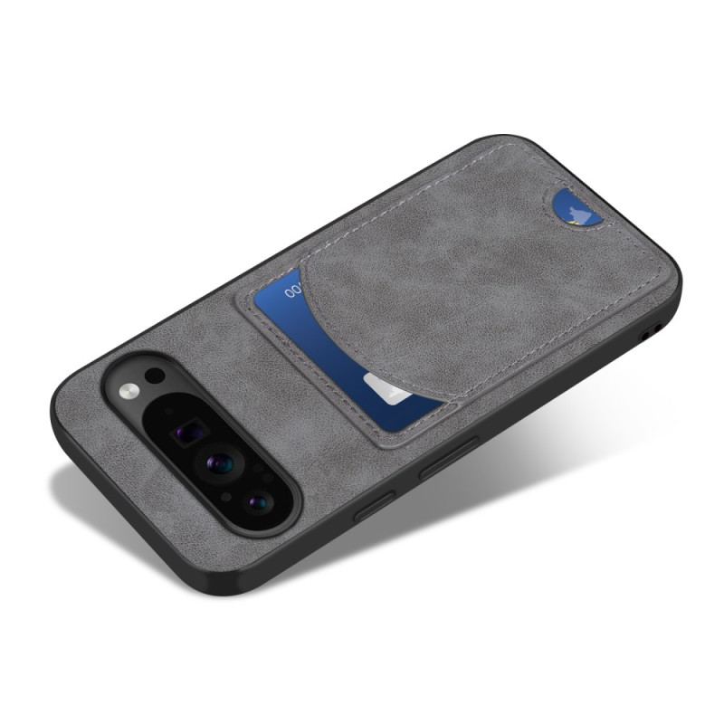 Coque Google Pixel 9 Pro XL Effet Cuir Porte-Cartes Support