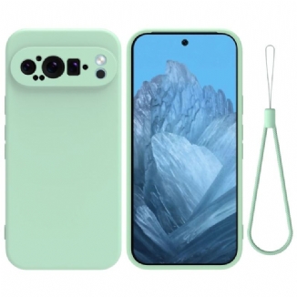 Coque Google Pixel 9 Pro XL Silicone Liquide à Lanière