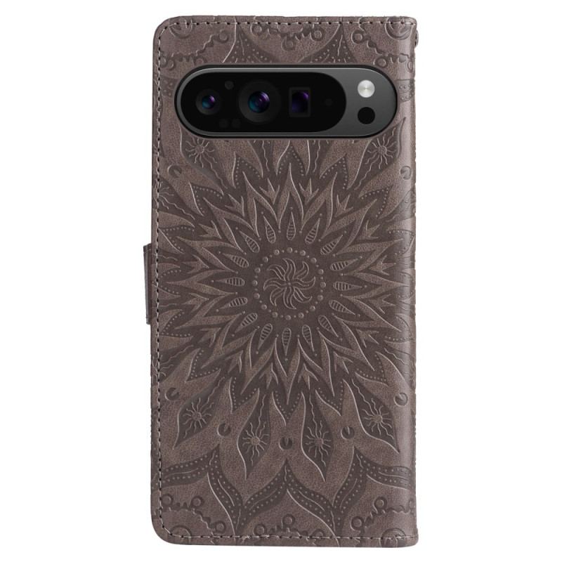 Housse Google Pixel 9 Pro XL Mandala Solaire à Lanière