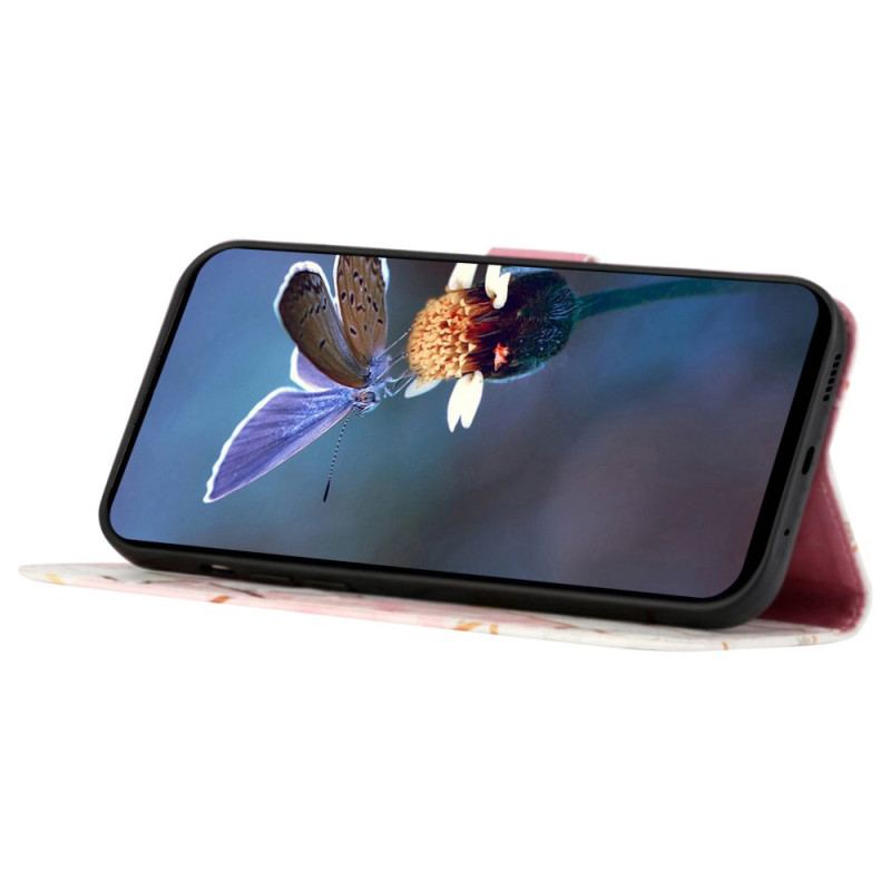 Housse Google Pixel 9 Pro XL Marbre à bandoulière