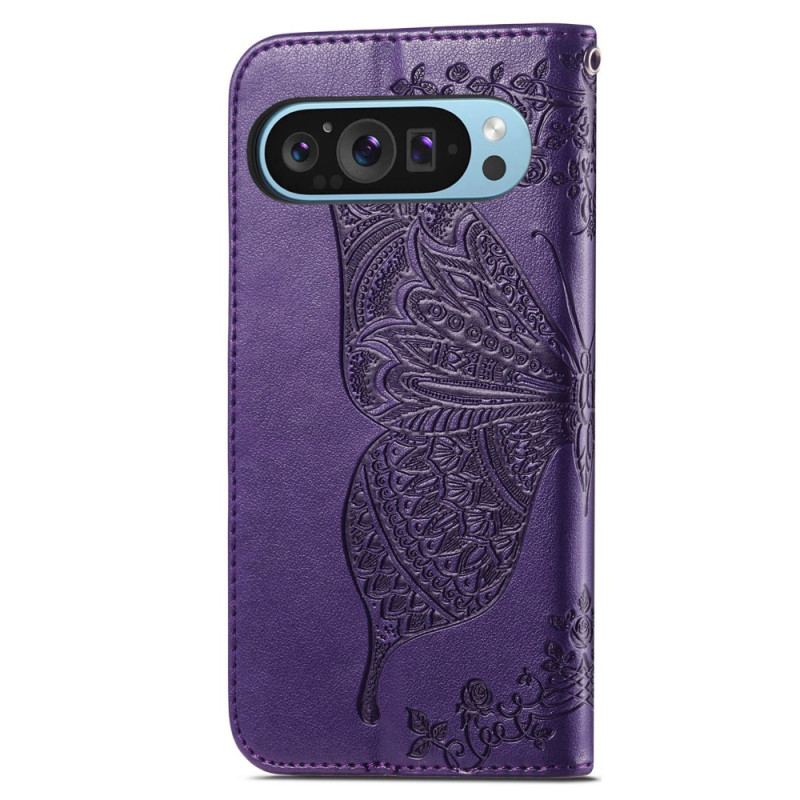 Housse Google Pixel 9 Pro XL Papillon Baroque