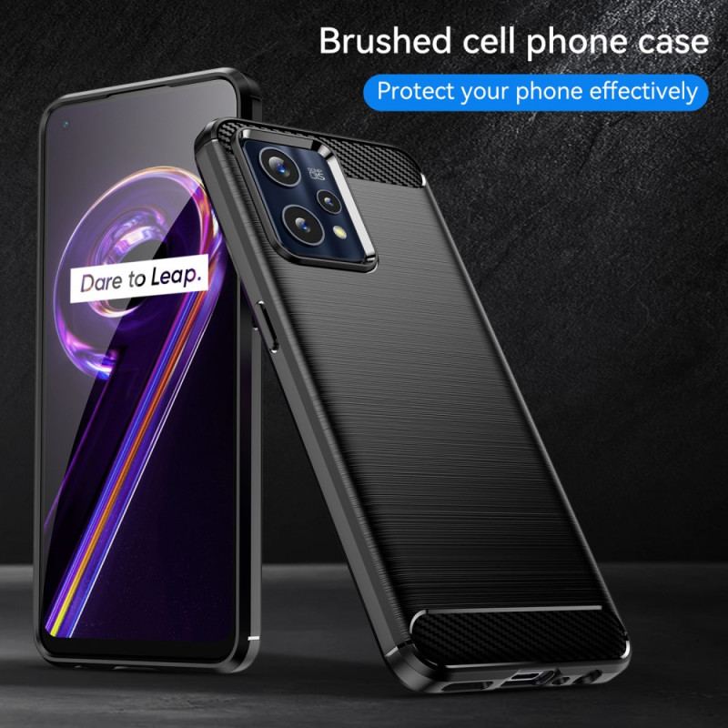 Coque Realme 9 Pro Plus Fibre Carbone Brossée