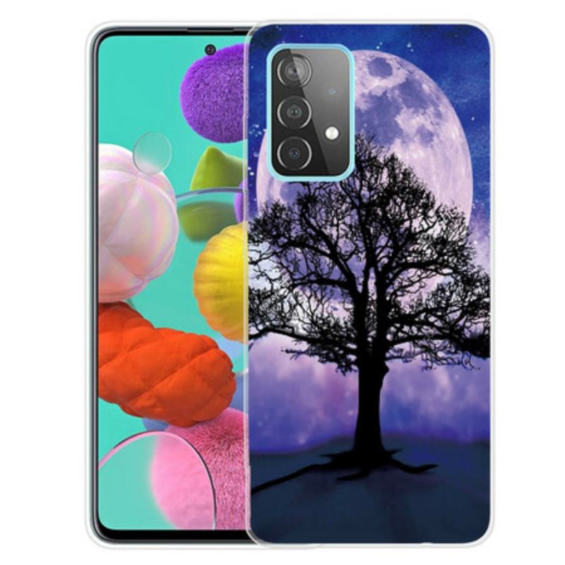 Coque Samsung Galaxy A72 4G / A72 5G Arbre et Lune