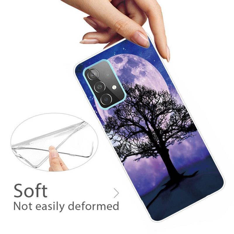 Coque Samsung Galaxy A72 4G / A72 5G Arbre et Lune