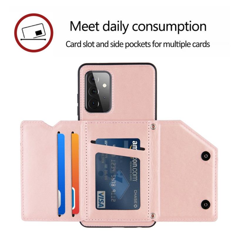 Coque Samsung Galaxy A72 4G / A72 5G Bandoulière Porte-cartes