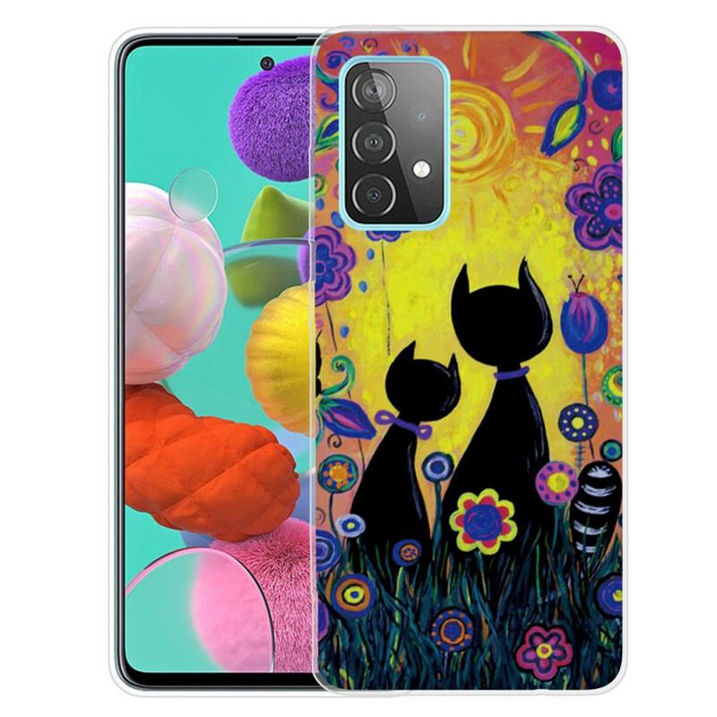 Coque Samsung Galaxy A72 4G / A72 5G Chat Cartoon