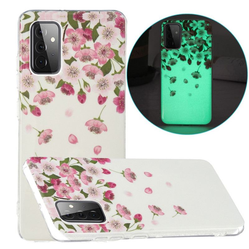 Coque Samsung Galaxy A72 4G / A72 5G Fleurs Fluorescente