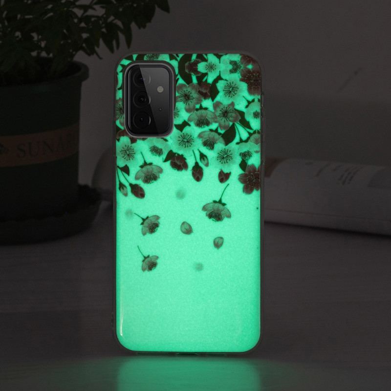 Coque Samsung Galaxy A72 4G / A72 5G Fleurs Fluorescente