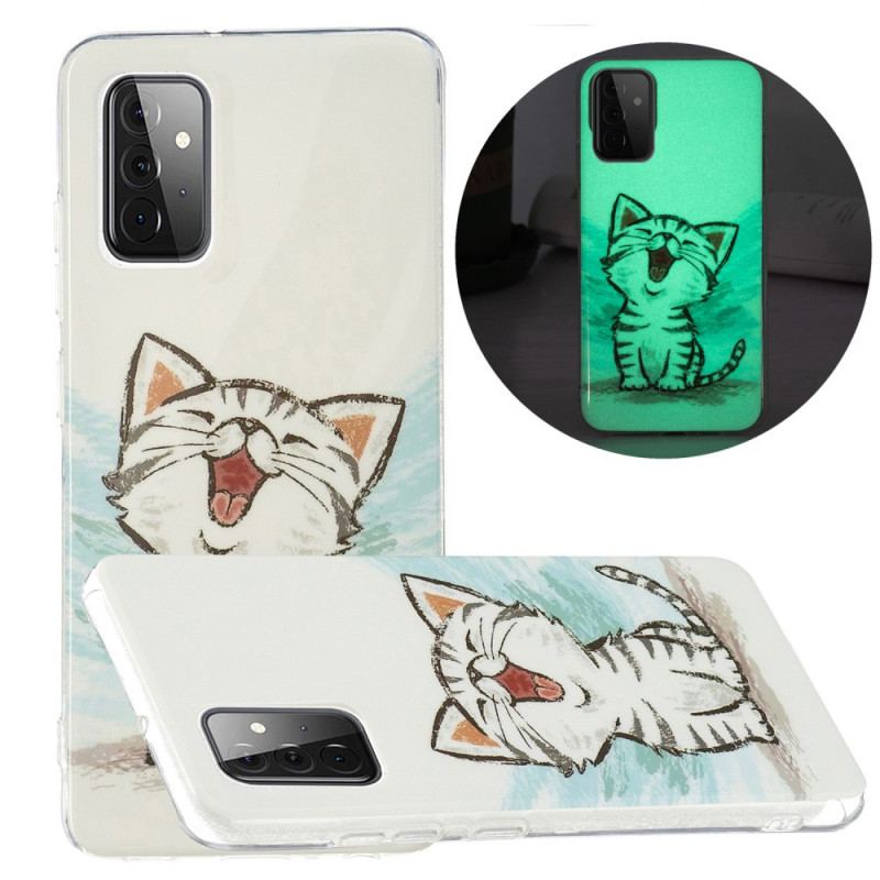 Coque Samsung Galaxy A72 4G / A72 5G Fluorescente Chat