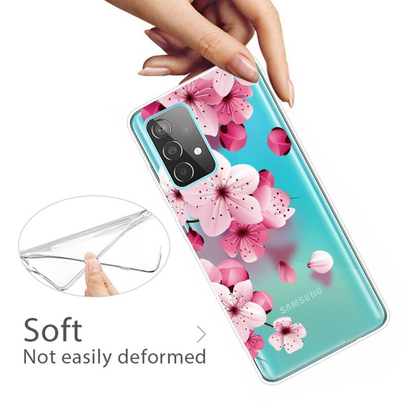 Coque Samsung Galaxy A72 4G / A72 5G Petites Fleurs Roses