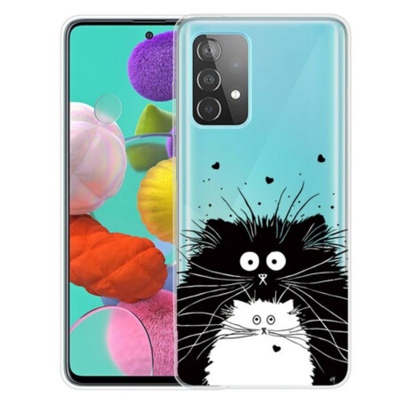 Coque Samsung Galaxy A72 4G / A72 5G Regarde les Chats