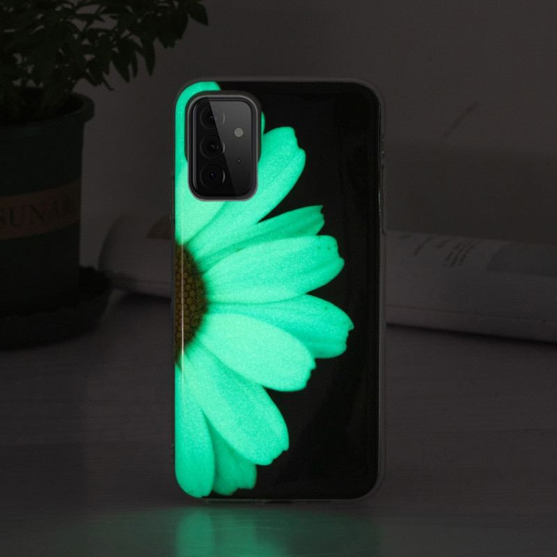 Coque Samsung Galaxy A72 4G / A72 5G Série Fleurs Fluorescentes