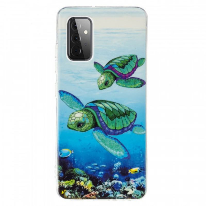 Coque Samsung Galaxy A72 4G / A72 5G Tortues Fluorescente