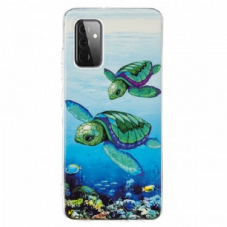 Coque Samsung Galaxy A72 4G / A72 5G Tortues Fluorescente