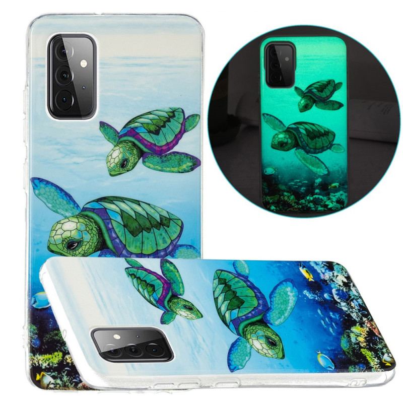 Coque Samsung Galaxy A72 4G / A72 5G Tortues Fluorescente