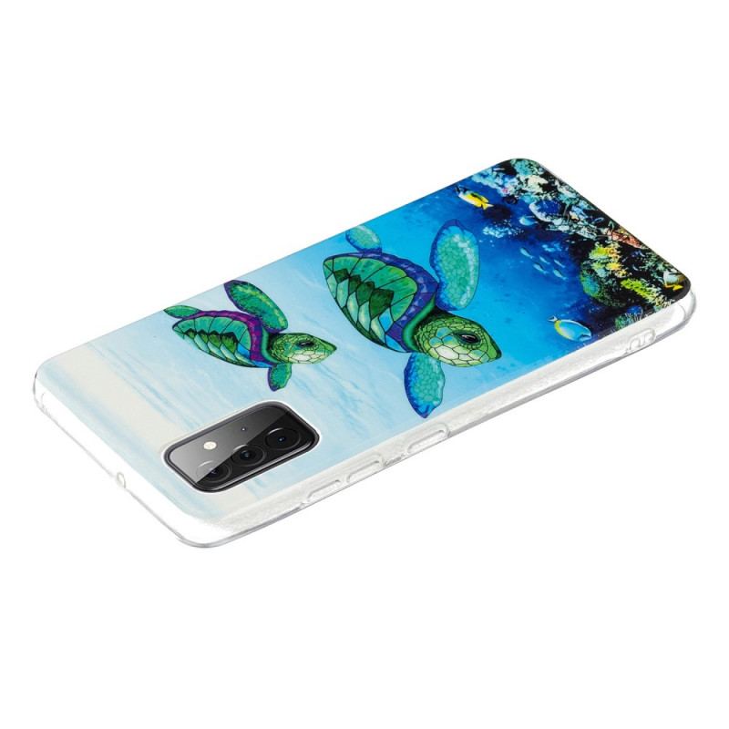 Coque Samsung Galaxy A72 4G / A72 5G Tortues Fluorescente