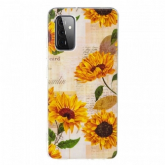 Coque Samsung Galaxy A72 4G / A72 5G Tournesols Fluorescentes