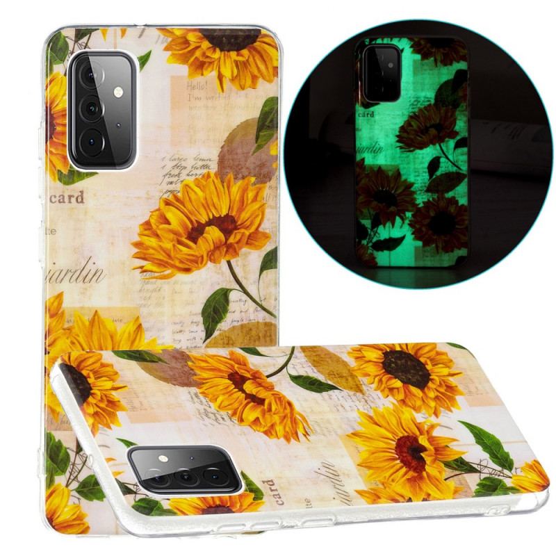 Coque Samsung Galaxy A72 4G / A72 5G Tournesols Fluorescentes