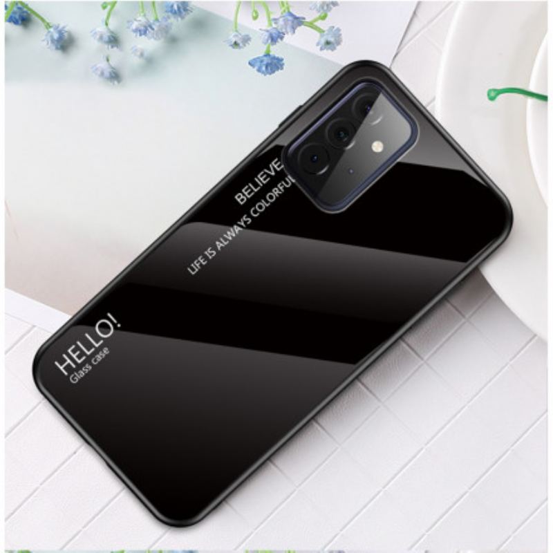 Coque Samsung Galaxy A72 4G / A72 5G Verre Trempé Hello