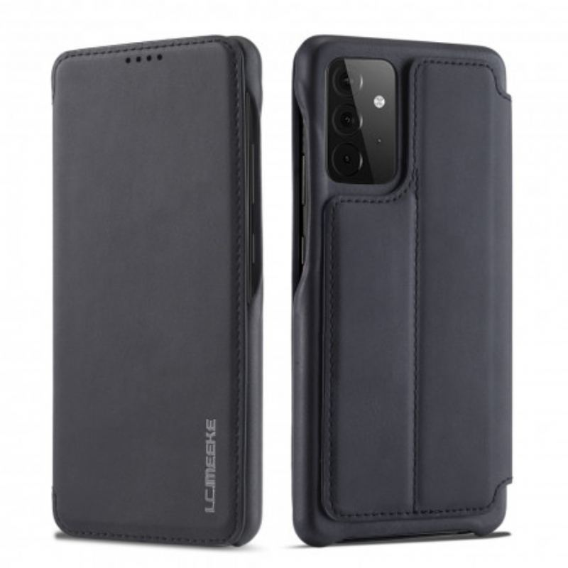 Flip Cover Samsung Galaxy A72 4G / A72 5G LC.IMEEKE Effet Cuir