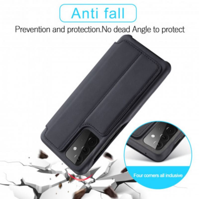 Flip Cover Samsung Galaxy A72 4G / A72 5G LC.IMEEKE Effet Cuir