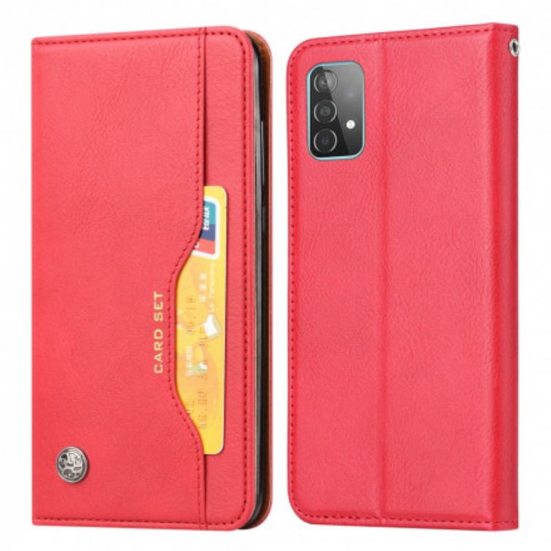 Flip Cover Samsung Galaxy A72 4G / A72 5G Simili Cuir Porte-Cartes