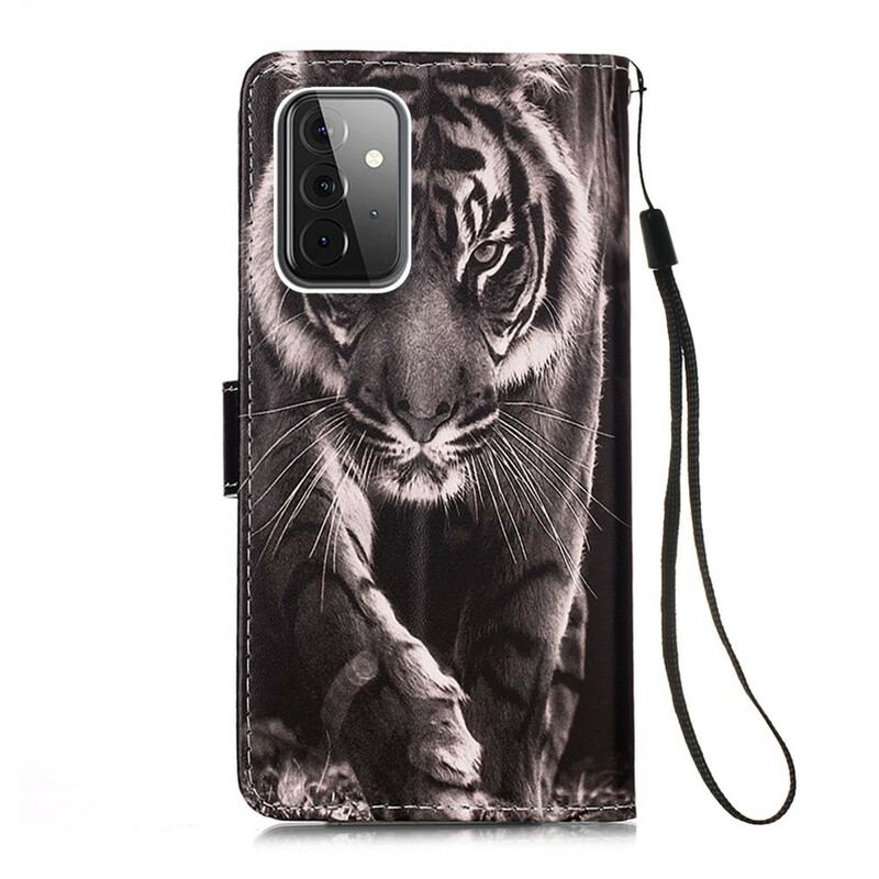 Housse Samsung Galaxy A72 4G / A72 5G Tigre de Nuit