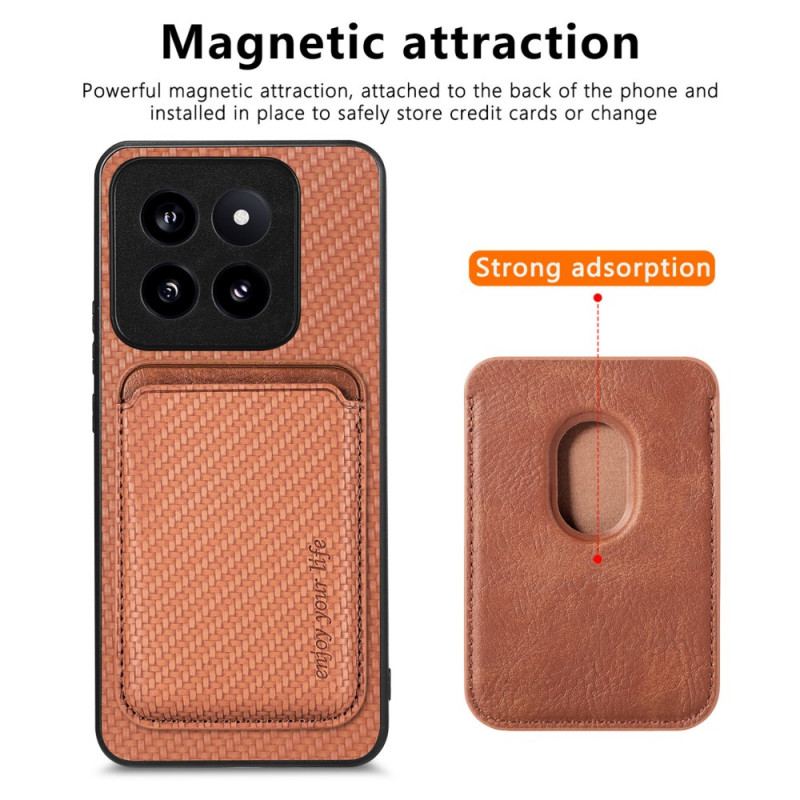 Coque Xiaomi 14 Pro Porte-Cartes Magnétique Détachable